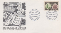 Enveloppe  FDC  1er  Jour  ANDORRE   Exposition  Philatélique   PHILATEC   1964 - FDC