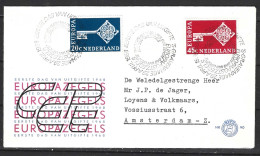 PAYS-BAS. N°871-2 Sur Enveloppe 1er Jour (FDC) De 1968. Europa'68. - 1968