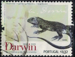 Portugal 2009 Oblitéré Used Darwin Iguane Galapagos Amblyrhynchus Cristatus Y&T PT 3364 SU - Gebruikt