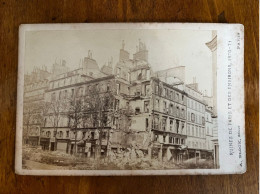 Paris 8ème * Rue Royale , Ruines 1871 !!! * Photo CDV Cabinet Albuminée Circa 1860/1890 * Photographe A. Block - Distretto: 08