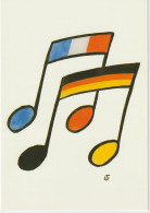 UNGERER - Rencontres Musicales  Karlsruhe Allemagne - Drapeaux En Notes De Musique - CPM 10,x15 TBE 1997 Neuve - Ungerer