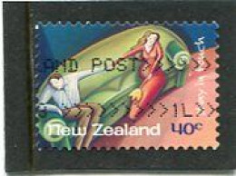 NEW ZEALAND - 1998   40c  GREETINGS  COUPLE SAT ON SOFA  FINE  USED - Gebraucht