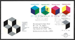 PAYS-BAS. N°921-5 Sur Enveloppe 1er Jour (FDC) De 1970. Cubes. - Sin Clasificación