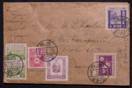 JAPON - Enveloppe Pour La France, Affranchissement Varié  - L 147015 - Storia Postale