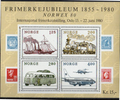 NORVEGE - Exposition Philatélique Norwex 80 (transports) - Unused Stamps