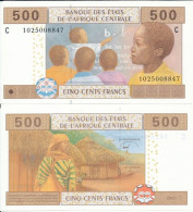 Central African St. Africa Chad - 500 Francs 2002 ( 2022 ) UNC Pick 606C[e] Lemberg-Zp - Central African States