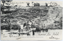 C. P. A. : SIERRA LEONE : Fishing On Rafts Moyamba, Stamp In 1906 - Sierra Leone