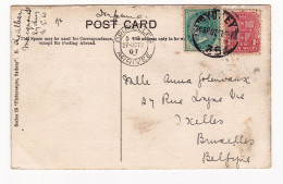 Post Card 1907 Sydney Australie Australia Fig Tree Point Lane Cover River Bruxelles Belgique Kerry & Co - Covers & Documents