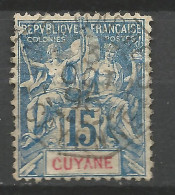 GUYANE N° 35 CACHET CORR D'ARMEE / Used - Oblitérés