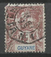 GUYANE N° 35 CACHET PAQUEBOT FR N° 5 / Used - Oblitérés