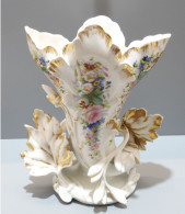 -SUPERBE GRAND VASE De MARIEE PORCELAINE De PARIS XIXe Décor Fleurs Peintes   E - Vazen