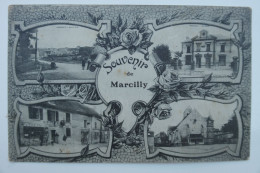 Cpa Multivues Souvenir De Marcilly 1918 - NOU25 - Marcilly