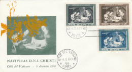 POSTE VATICANE - NATIVITAS D.N.I. CHRISTI-3 Valori Da L. 10  L. 15 E L. 70,primo Giorno Di Emissione Su Busta- - Used Stamps