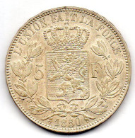 BELGIUM - 5 Francs, Silver, Year 1850, KM # 17 - 5 Frank