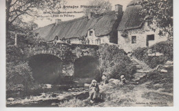 CPA Guémené-sur-Scorff - Pont De Pêchery (avec Animation) - Guemene Sur Scorff