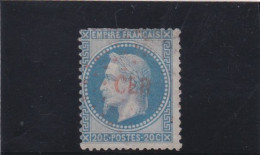 FRANCE - 1868 - NAPOLEON III - 20 C BLEU - N° 29 - CORPS EXPEDITIONNAIRE ROME 2 - CER - 1863-1870 Napoléon III Lauré