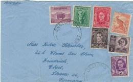 Victoria Geelong 1950 > Worms - Koala Känguru Merino-Schaf - Prinzessin Elisabeth - Cartas & Documentos