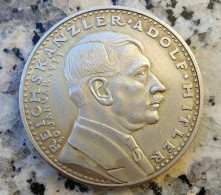 JM1-GERMAN EMPIRE-MILITARY NAZI PROPAGANDA Coin Medall Fuhrer ADOLF HITLER.WWII.DEUTSCHES REICH.médaille- Pièce. - 1939-45