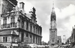 Delft Nieuwekerk-Stadhuis- Ongelopen - Delft