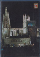 Burgos, Vue Nocturne De La Cathédrale, Carte Postale - Burgos