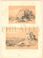 1838, LABORDE: "VOYAGE DE L'ASIE MINEURE" LITOGRAPH PLATE #8. ARCHAEOLOGY / TURKEY / ANATOLIA / MAGNESIA / GUELEMBE - Archéologie