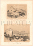 1838, LABORDE: "VOYAGE DE L'ASIE MINEURE" LITOGRAPH PLATE #15. ARCHAEOLOGY / TURKEY / ANATOLIA / BURSA / NICAEA / IZNIK - Archeologia