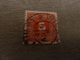 Osterreich - Heller - Val 5 - Rouge - Oblitéré - Année 1910 - - Revenue Stamps