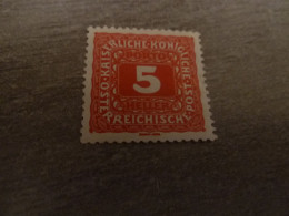 Osterreich - Heller - Val 5 - Rouge - Non Oblitéré - Année 1910 - - Revenue Stamps