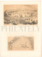 1838, LABORDE: "VOYAGE DE L'ASIE MINEURE" LITOGRAPH PLATE #19. ARCHAEOLOGY / TURKEY / ANATOLIA / CAYDERE / BILECIK - Archeologie