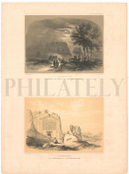 1838, LABORDE: "VOYAGE DE L'ASIE MINEURE" LITOGRAPH PLATE #28. ARCHAEOLOGY / TURKEY / ANATOLIA / DUZCE / DOGANLI - Archeologia