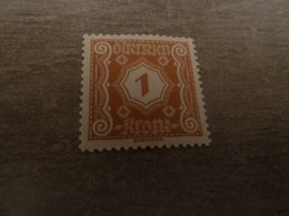 Osterreich - 1 Krone - Brun Clair - Non Oblitéré - Année 1918 - - Revenue Stamps