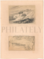 1838, LABORDE: "VOYAGE DE L'ASIE MINEURE" LITOGRAPH PLATE #32. ARCHAEOLOGY / TURKEY / ANATOLIA / DENIZLI / HIERAPOLIS - Arqueología