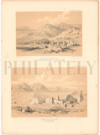 1838, LABORDE: "VOYAGE DE L'ASIE MINEURE" LITOGRAPH PLATE #36. ARCHAEOLOGY / TURKEY / ANATOLIA / DENIZLI / HIERAPOLIS - Archéologie