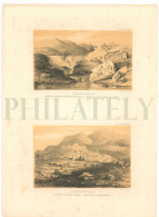 1838, LABORDE: "VOYAGE DE L'ASIE MINEURE" LITOGRAPH PLATE #38. ARCHAEOLOGY / TURKEY / ANATOLIA / DENIZLI / HIERAPOLIS - Archaeology