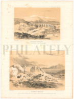 1838, LABORDE: "VOYAGE DE L'ASIE MINEURE" LITOGRAPH PLATE #62. ARCHAEOLOGY / TURKEY / ANATOLIA / ISPARTA / PISIDIA - Archéologie