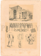 1838, LABORDE: "VOYAGE DE L'ASIE MINEURE" LITOGRAPH PLATE #64. ARCHAEOLOGY / TURKEY / ANATOLIA / KONYA - Archeologia