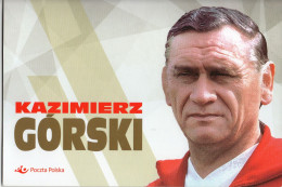 POLAND 2021 POST OFFICE LIMITED EDITION FOLDER: KAZIMIERZ GORSKI POLISH WORLD CUP PLAYER MANAGER COACH FOOTBALL SOCCER - Brieven En Documenten