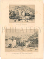 1838, LABORDE: "VOYAGE DE L'ASIE MINEURE" LITOGRAPH PLATE #68. ARCHAEOLOGY / TURKEY / ANATOLIA / SIVAS / ALACA - Arqueología