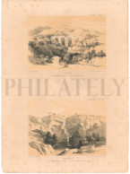 1838, LABORDE: "VOYAGE DE L'ASIE MINEURE" LITOGRAPH PLATE #70. ARCHAEOLOGY / TURKEY / ANATOLIA / SIVAS / ALACA - Archéologie