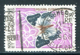 NOUVELLE CALEDONIE- Y&T N°342- Oblitéré (papillon) (très Belle Oblitération!!!) - Used Stamps