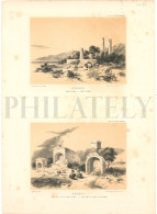 1838, LABORDE: "VOYAGE DE L'ASIE MINEURE" LITOGRAPH PLATE #74. ARCHAEOLOGY / TURKEY / ANATOLIA / HATAY / ISKENDERUN - Archeologia