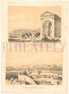 1838, LABORDE: "VOYAGE DE L'ASIE MINEURE" LITOGRAPH PLATE #79. ARCHAEOLOGY / TURKEY / ANATOLIA / HATAY / ISKENDERUN - Archaeology