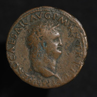 NERON / NERO, AS - Victoire / Victory - SC, (62-68), Lyon, Bronze, TB+ (VF), RIC I#543 - The Julio-Claudians (27 BC To 69 AD)