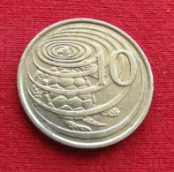 Cayman Islands 10 Cents 1972 KM# 3 Lt 1486 *V1T Turtle  Iles Caymans Caimão Caiman Cent - Cayman (Isole)