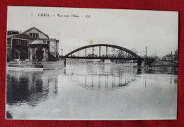 Delcampe - CPA  Rétrécit  -  Creil  -  Vue Sur L'Oise - Creil