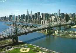 UNITED STATES, NEW YORK, PANORAMA, QUENSBORO BRIDGE, MANHATTAN, QUEENS, ROOSEVELT ISLAND, MANHATTAN SKYLINE - Manhattan