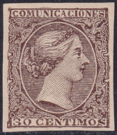 Spain 1889 Galvez A83 España  Unadopted Design MNG(*) Dark Brown - Proofs & Reprints