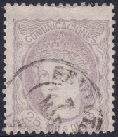 Spain 1870 Sc 165 España Ed 106 Used Sevilla Date Cancel - Used Stamps