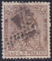 Spain 1873 Sc 196 España Ed 136 Used Rombo De Puntos Cancel - Used Stamps
