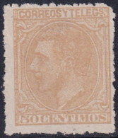 Spain 1879 Sc 248 España Ed 206 MNG(*) Rough Perfs - Unused Stamps